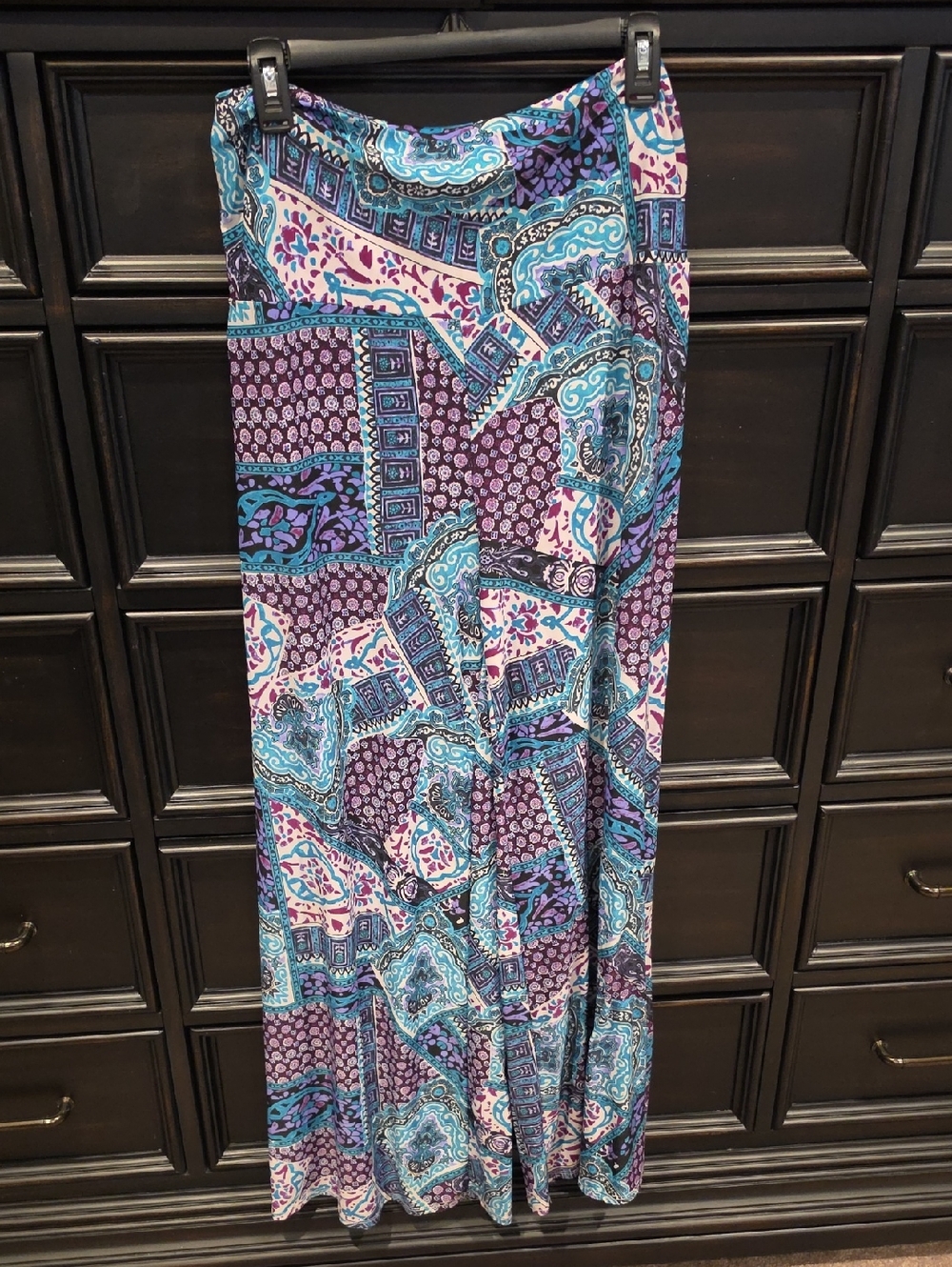 Honey & Lace Wide Leg Boho Patchwork Palazzo Pants Size Large